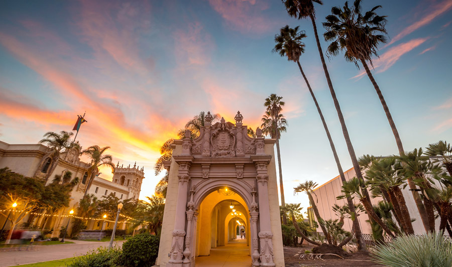 Balboa Park Sonnenuntergang