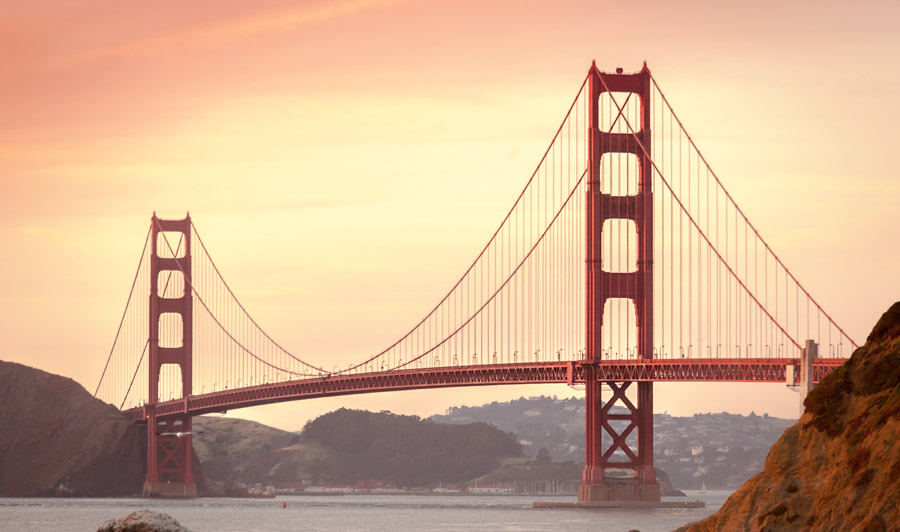 Golden Gate Bridge Sonnenuntergang