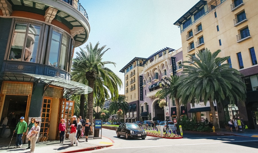 Einkaufsstraße Santana Row