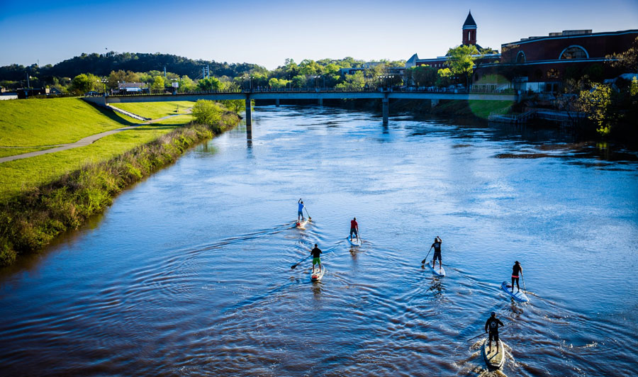 Über Marietta nach Rome | Stand-up Paddleboarding in Rome