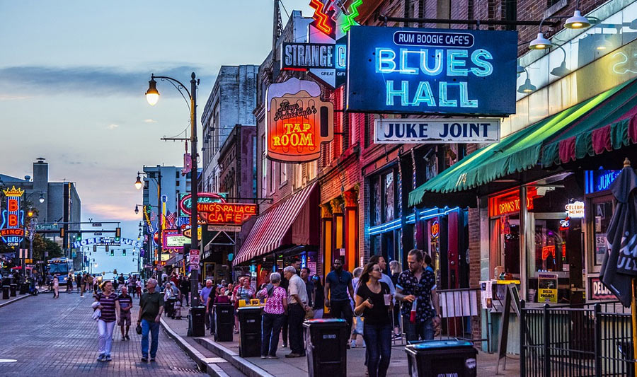 Beale Street in Memphis