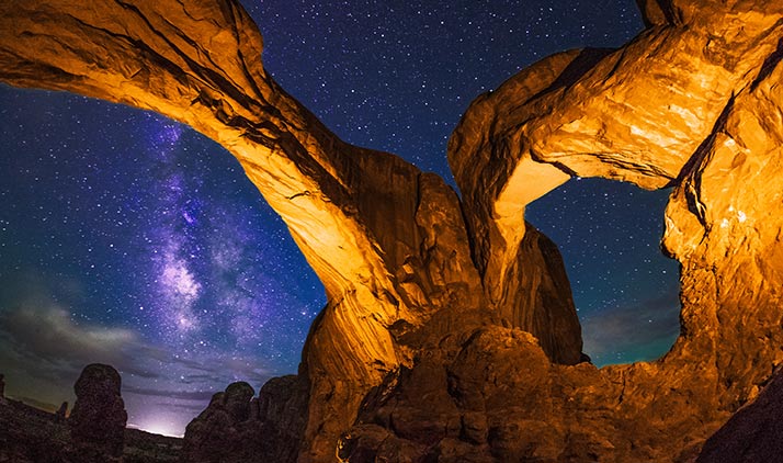 Red Cliffs Lodge/Moab | Der Double-Arch im Arches Nationalpark