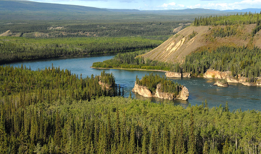 Auf dem North Klondike Highway nach Carmacks | Five Finger Rapids, Klondike Highway