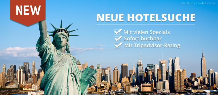 Unsere Hotelsuche ab sofort im neuen 