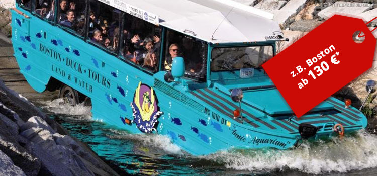 Duck-Tour: Sightseeing mit dem Amphibienfahrzeug