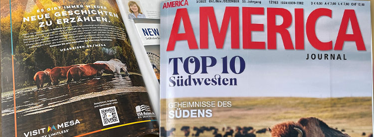 Ideale Lektüre für Ihre USA-Reise: das AMERICA Journal