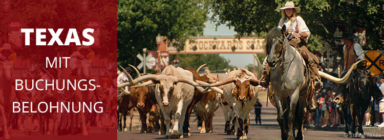 Buchungsbelohnung für Texas-Buchung