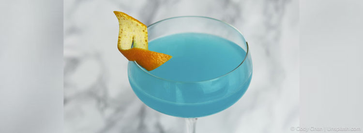 Memphis Blues Martini bzw. Blue Suede Tini