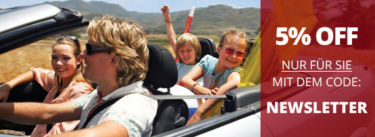 Summer Special: 5% Rabatt auf USA-Reisen-Mietwagen