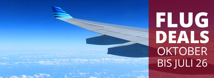 Heiße Flug-Deals für Reisen ab sofort bis Sommer 26