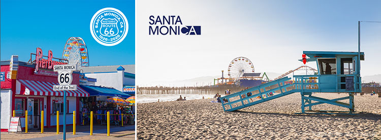 Beginn unserer Reise: der Pazifische Ozean in Santa Monica