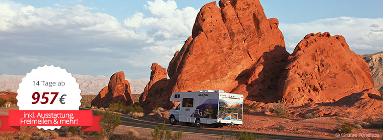 Wohnmobil-Urlaub ab Las Vegas
