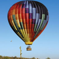 Heiluftballonfahrt über Sonorawüste
