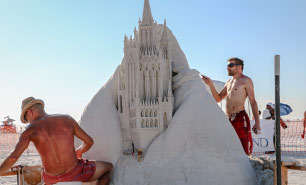 Sandskulpturen-Festival auf Siesta Key