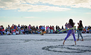 Drum Circle am Siesta Key Beach