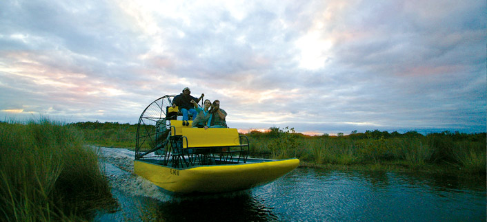 Airboat in den Everglades