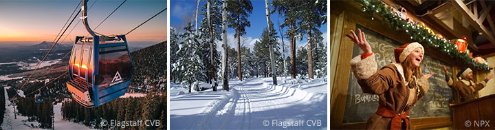 Flagstaff im Winter und North Pole Experience