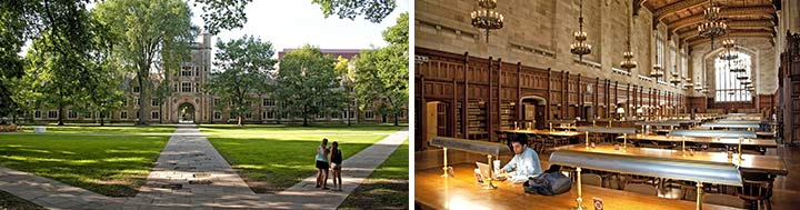 Ann Arbor - Campus und Lesesaal