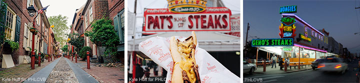 Elfreth's Alley und Philly Cheesesteak