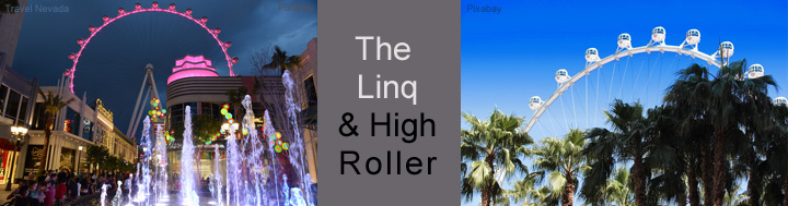 Linq Promenade und High Roller Las Vegas