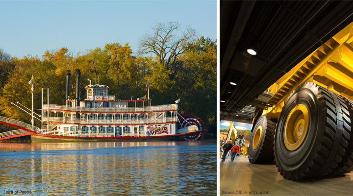 spirit of peoria and caterpillar visitor center