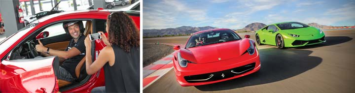 Racing Las Vegas Mit Sportwagen Auf Die Rennstrecke