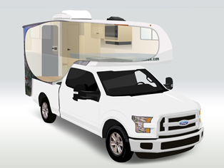 Truckcamper T17 von Cruise America
